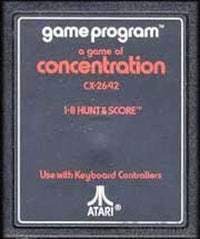 CONCENTRATION - ATARI 2600 GAME - Atari 2600 Game | Retrolio Games