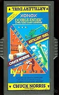 CHUCK NORRIS / ARTILLERY DUEL - ATARI 2600 GAME DOUBLE ENDER - Atari 2600 Game | Retrolio Games
