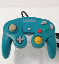 Nintendo Gamecube Rare Emerald Blue Controller (JPN) - Best Retro Games