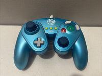 Nintendo Wii U Fight Pad Controller - Zero Suit Samus (Blue) - Best Retro Games