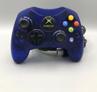 Original Microsoft Xbox Type S Blue Controller (used) - Best Retro Games