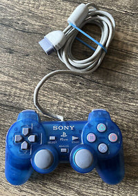 PS1 PSOne Dualshock Controller (Clear Blue) - Best Retro Games