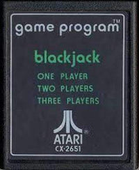 BLACK JACK - ATARI 2600 GAME - Atari 2600 Game | Retrolio Games