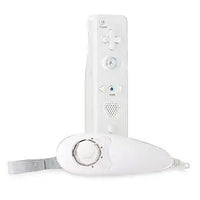 Wii Controller Bundle - Nunchuk and Remote White - Best Retro Games